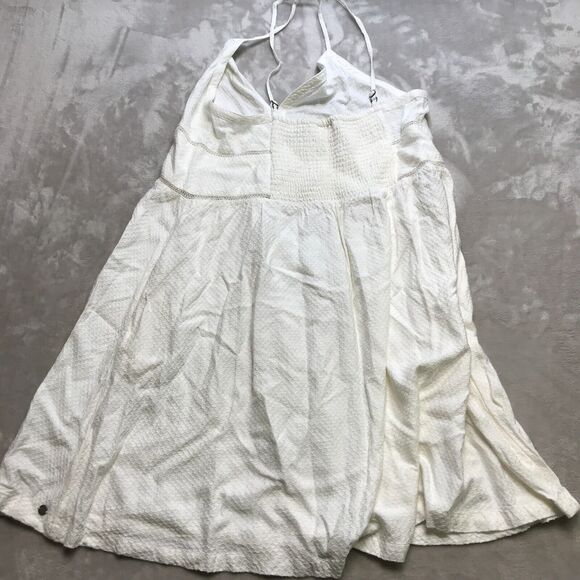 Roxy Dress Sz XL White Sleeveless Wedding Party Bride Summer Beach Strappy Flow - Picture 8 of 10